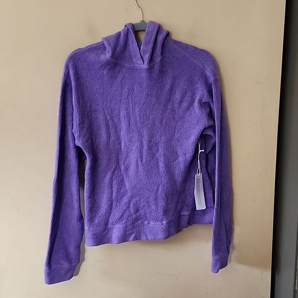 Anthroologie (stateslide) fuzzy soft Hoodie pullover XS NWT - Picture 1 of 6